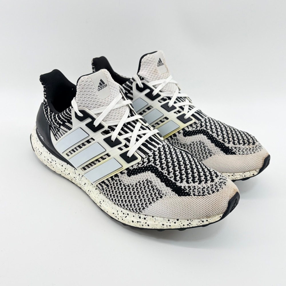Adidas Ultraboost 5.0 DNA Oreo Zebra Speckled Running Shoes HP2474 Mens 13